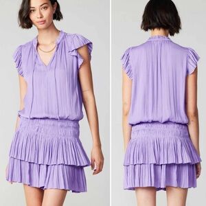 BOGO! Current Air Zoey Pleated Mini Dress Lavender Size Large